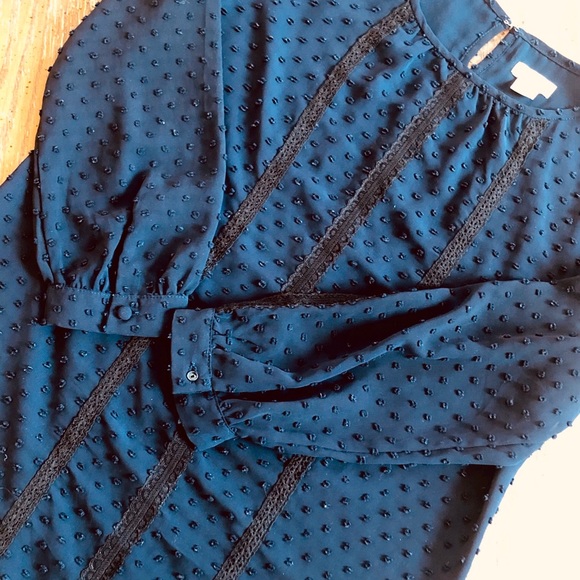 J.Crew chiffon dot blouse - Picture 3 of 4